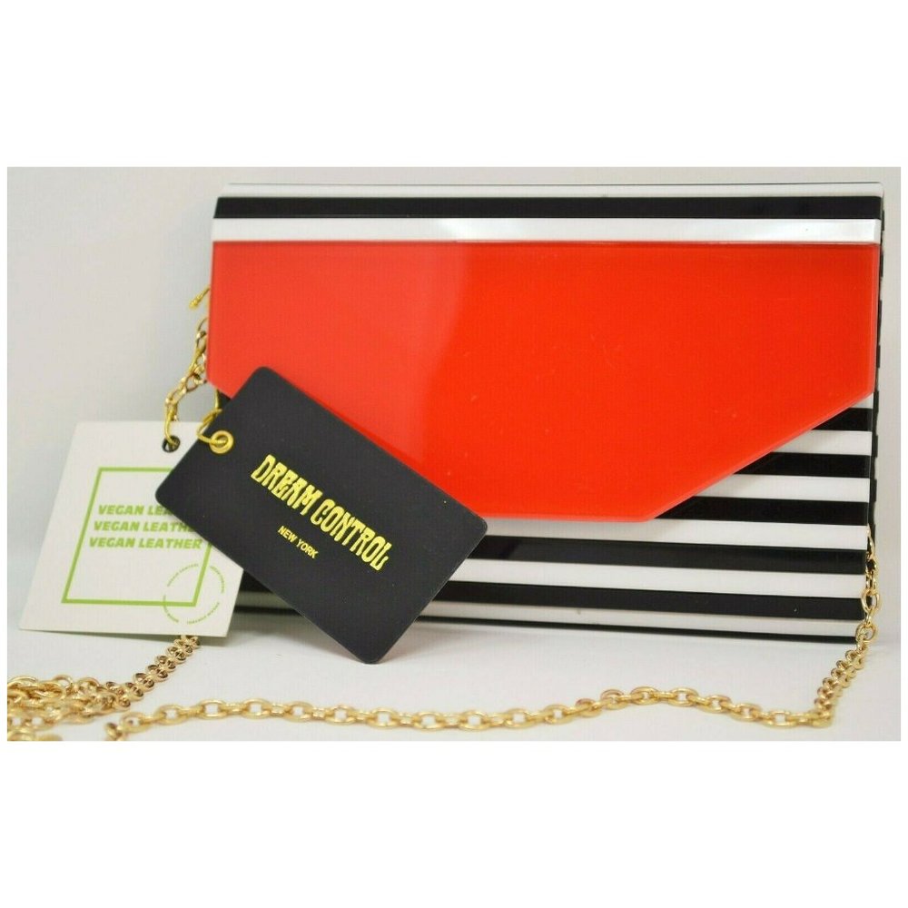 Dream Control Striped Envelop Purse Clutch NEW NWT
